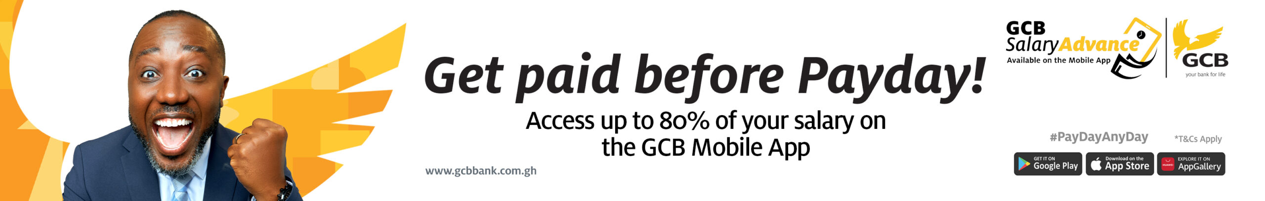 GCB Salary Advance - Payday Comes Early
